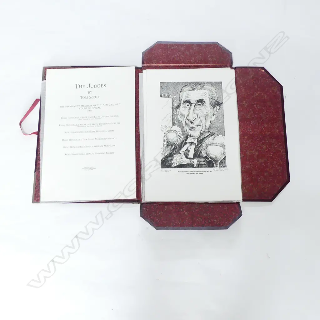 PORTFOLIO OF TOM SCOTT 'THE JUDGES', LTD EDITION 52/200, 1984, 450 x 340mm Image 1++