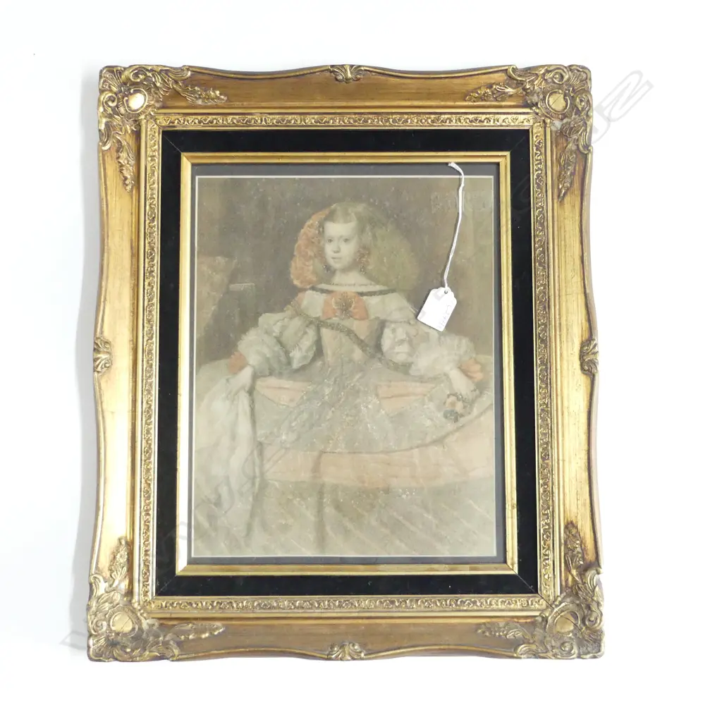 VELASQUEZ MARGARITA TERESA PRINT (FADED) 325x250mm Image 1++