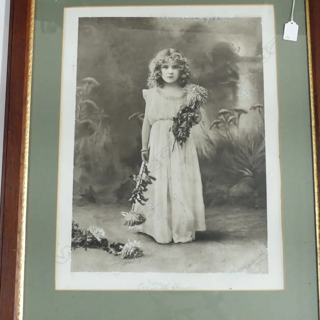 PR VICTORIAN PHOTO LITHOGRAPHIC PRINTS of YOUNG GIRLS, PUB LANDEKER & BROWN LON. 500 x 370mm Image 1++