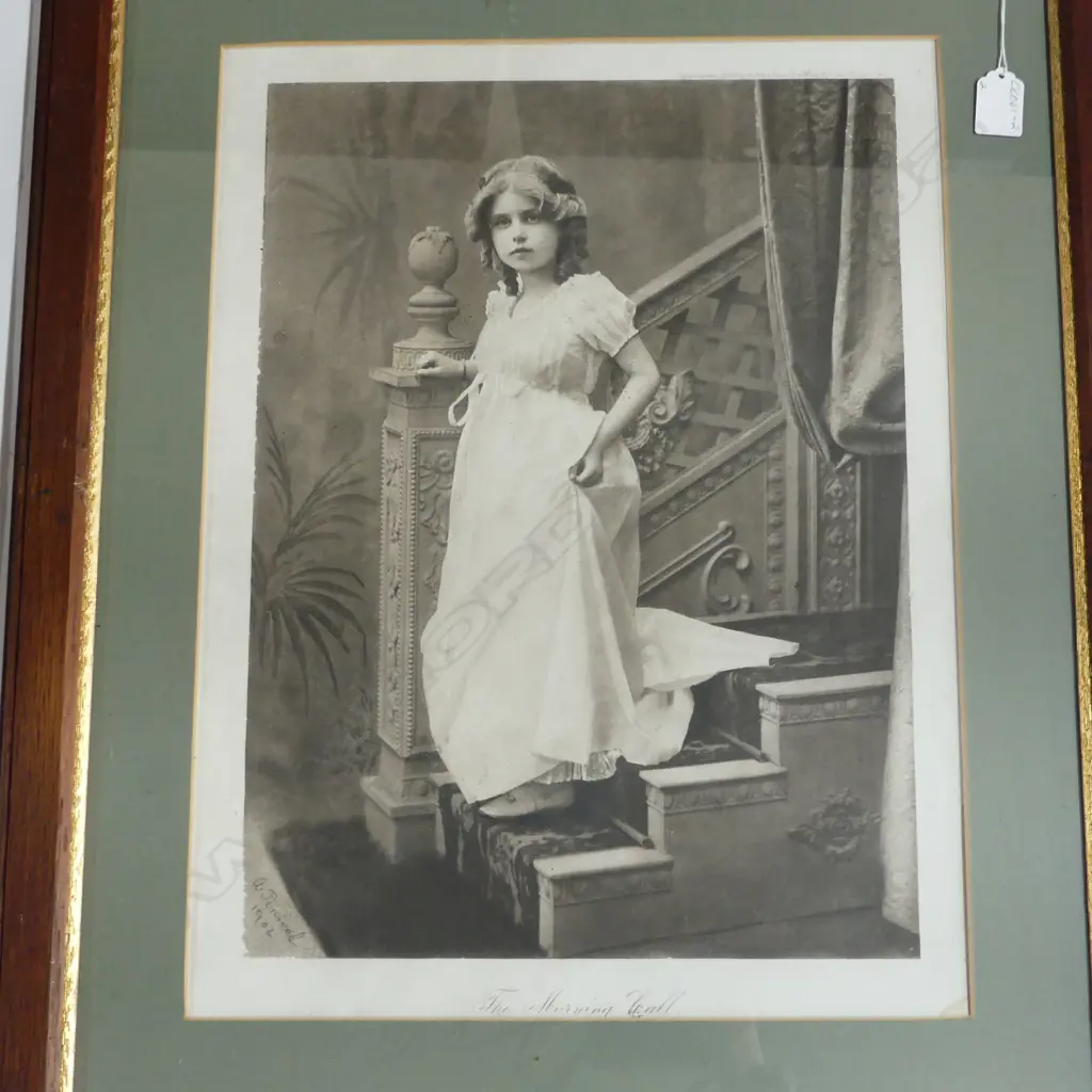 PR VICTORIAN PHOTO LITHOGRAPHIC PRINTS of YOUNG GIRLS, PUB LANDEKER & BROWN LON. 500 x 370mm Image 1++