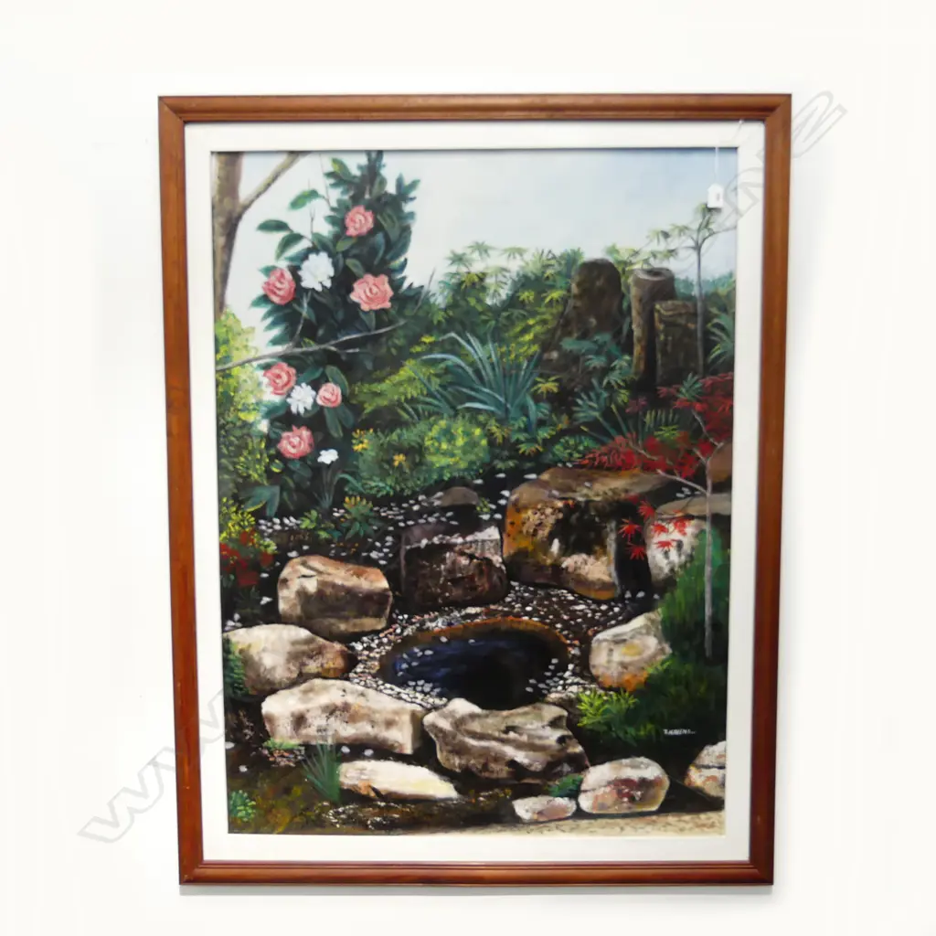 T. KAVENI, UNTITLED (LANDSCAPE), ACYRLIC ON BOARD, 1130x830mm Image 1++