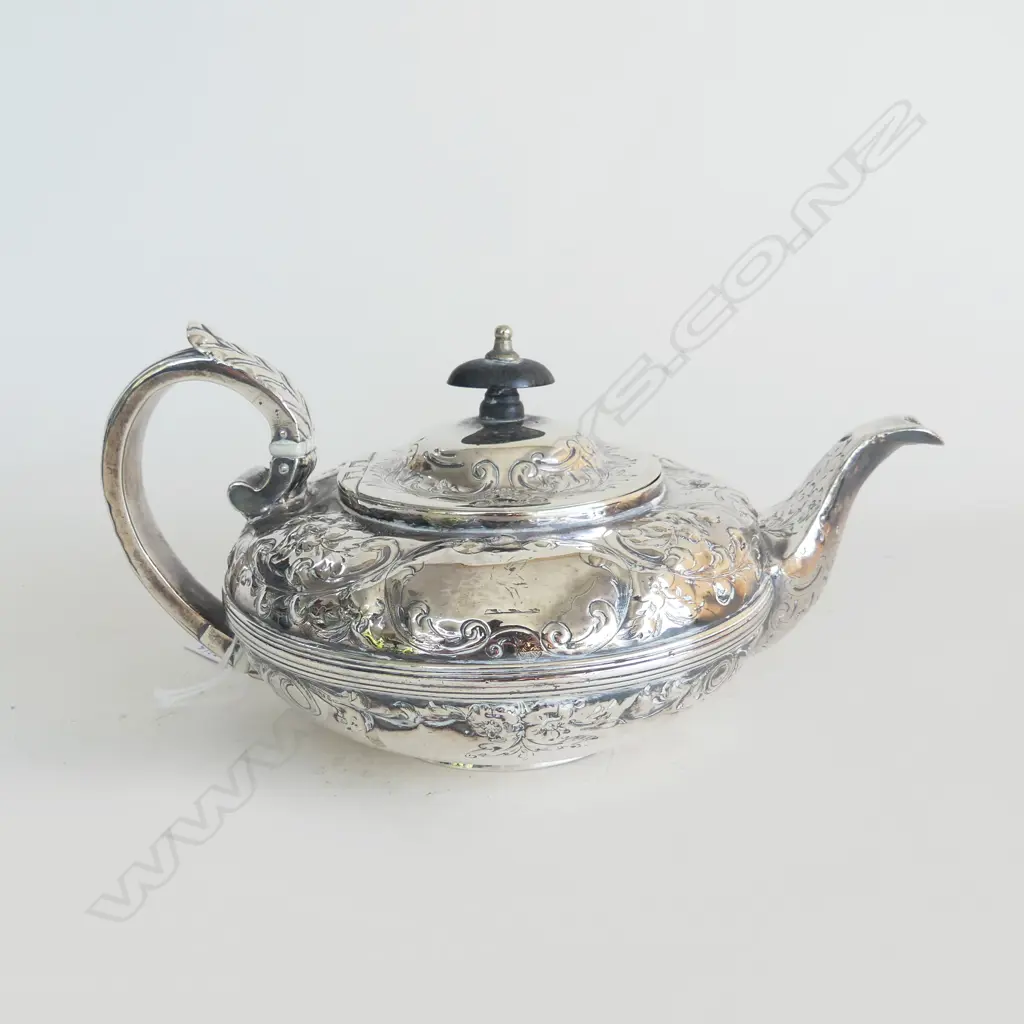 GEO S/SILVER TEAPOT 417GMS Image 1++