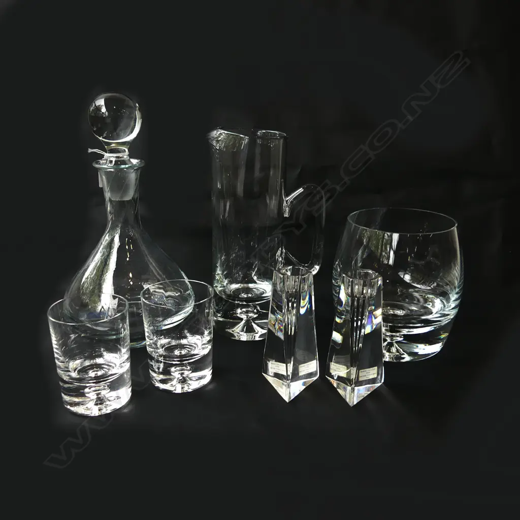 7 PCES CLEAR GLASS INCL. DECANTER H.285mm Image 1++