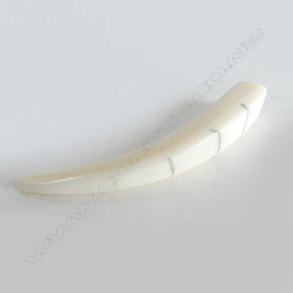 SMALL MAMMOTH TUSK IVORY CARVING L.70mm with certificate Image 1++