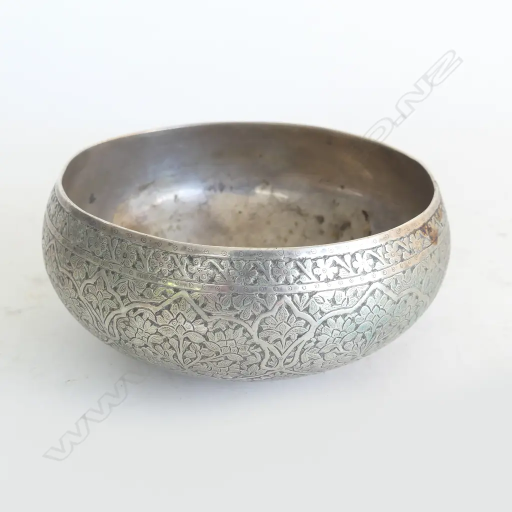 ISLAMIC SILVER BOWL DIA130MM 172GMS Image 1++