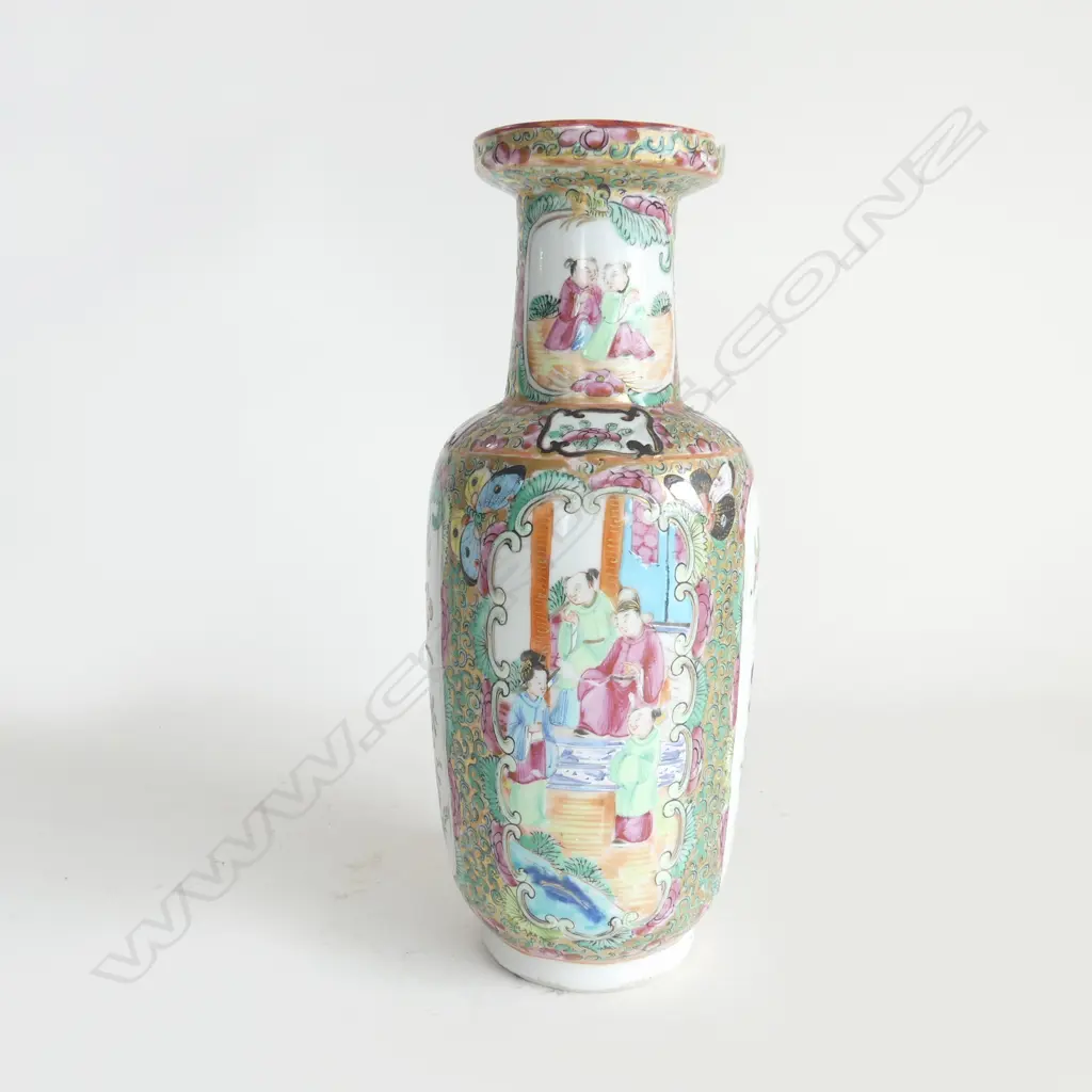 FAMILLE ROSE CHINESE VASE H250MM Image 1++