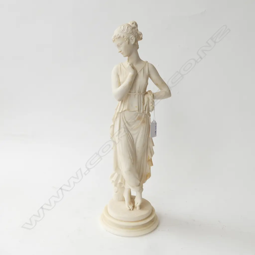 WHITE RESIN CLASSICAL FIGURE H.420mm Image 1++