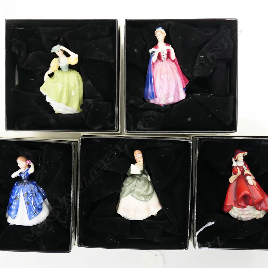 5 ROYAL DOULTON MINIATURE LADIES H.65mm Image 1++
