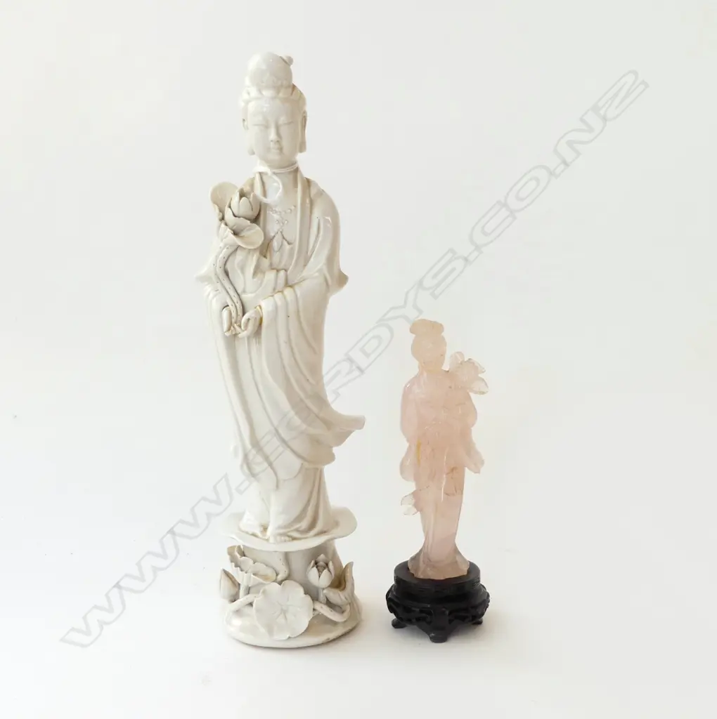 2 CHINESE FINGURES: GUANYIN & OTHER H.255mm AF Image 1++