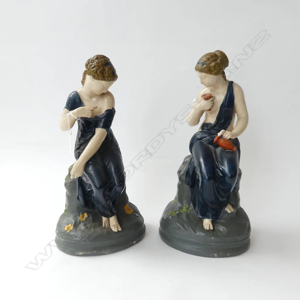 PR VINTAGE CERAMIC FIGURES FAULTS, H330mm Image 1++