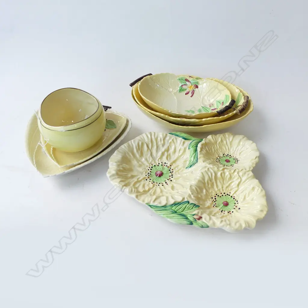 7 PCES YELLOW CARLTON WARE Image 1++