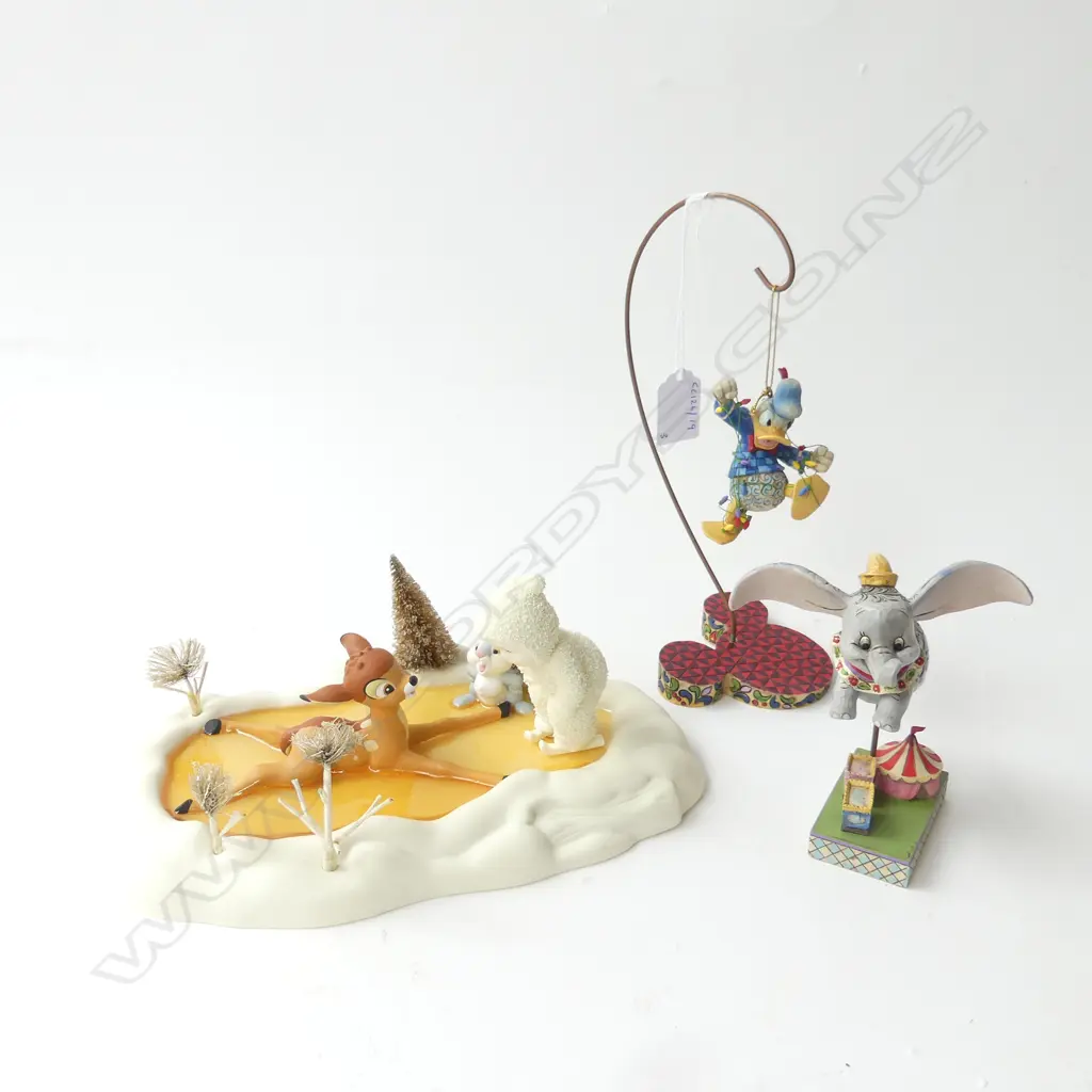 3 WALT DISNEY CLASSIC COLLECTION BOXED COLLECTABLES DUMBO  DONALD DUCK  & SNOW BABYS L300 IN BOX Image 1++