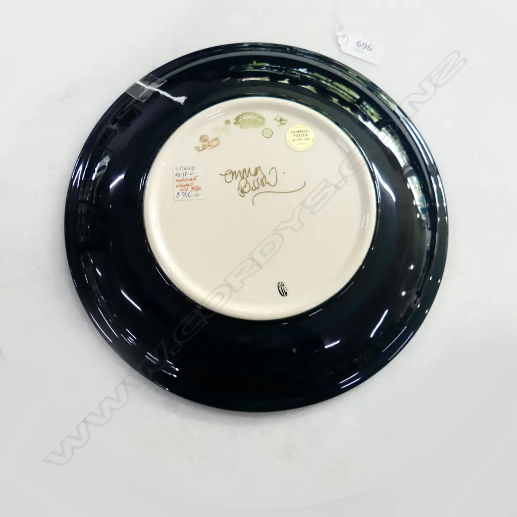 MOORCROFT 'EVENING SKY' PLATE, EMMA BOSSON 2003 260mm dia Image 1++