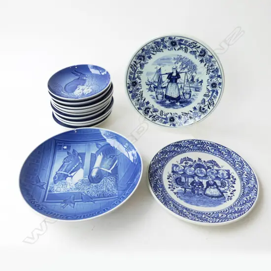 13 PLATES, 11 COPENHAGEN 230mm dia