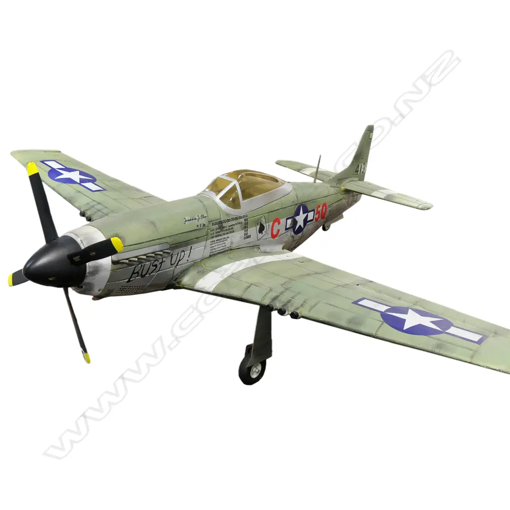 LG GREEN PAINTED STYROFOAM MODEL PLANE, 1240 x 1450mm Image 1++