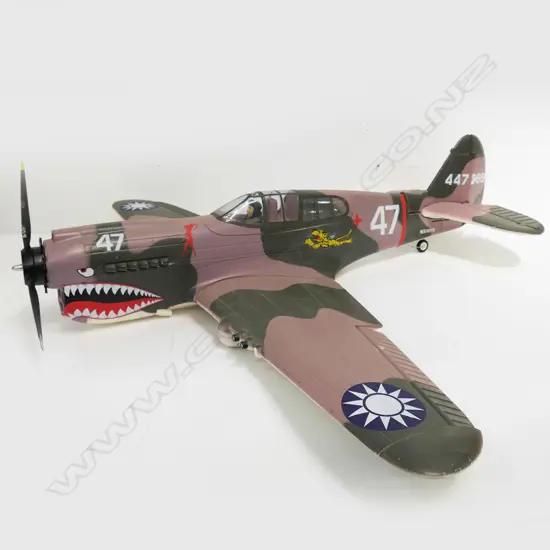LG DUSKY PINK PAINTED STYROFOAM MODEL PLANE, 1130 x 1400mm