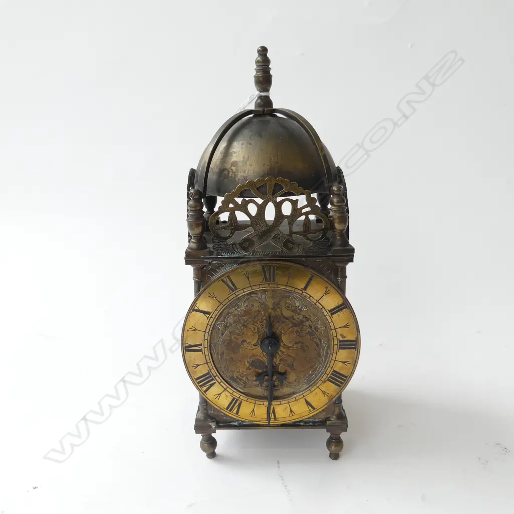 LATE 19th / EARLY 20thC LANTERN CLOCK H.240mm Image 1++