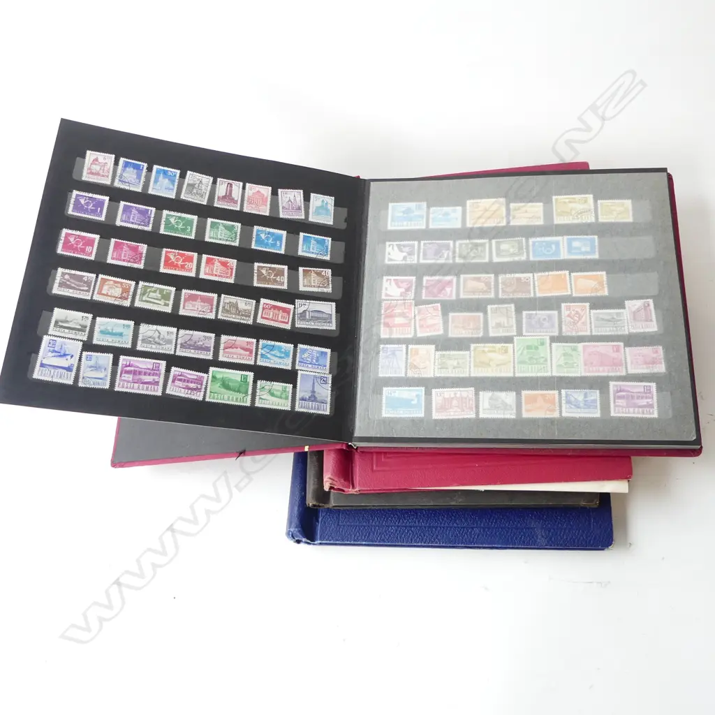 4 STAMP ALBUMS Image 1++
