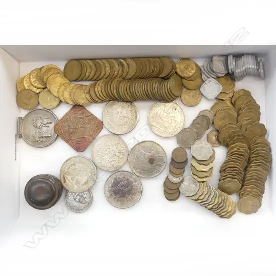 ASST. WORLD COINS & TOKENS ETC