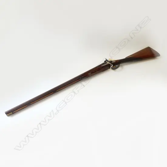 19thC 12g Jas. Catley side by side muzzle loading shotgun no license required,