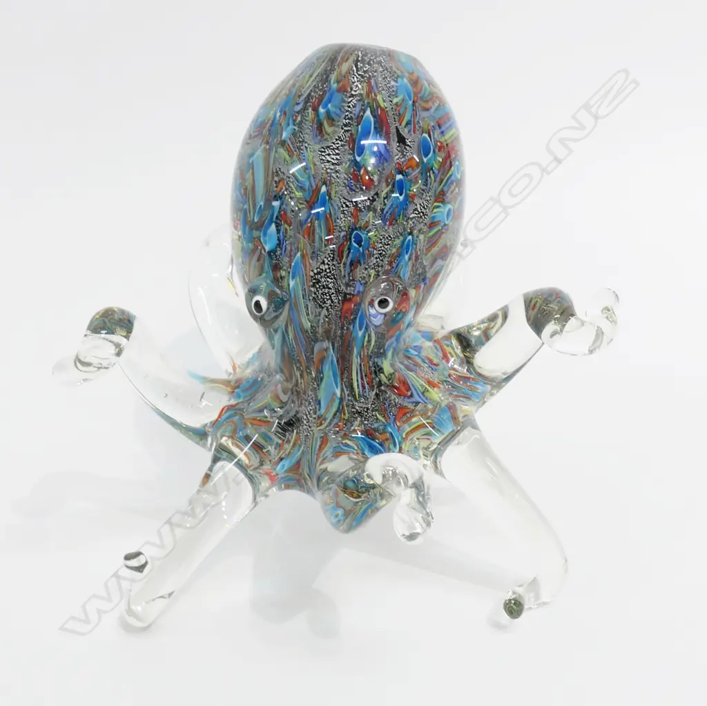 ART GLASS OCTOPUS H.200mm Image 1++
