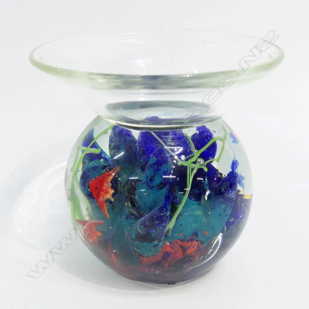 ART GLASS FISH BOWL H.130mm Image 1++