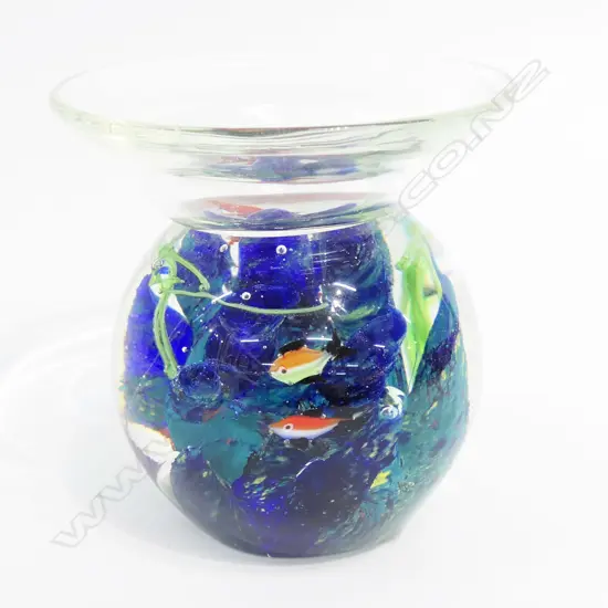 ART GLASS FISH BOWL H.130mm