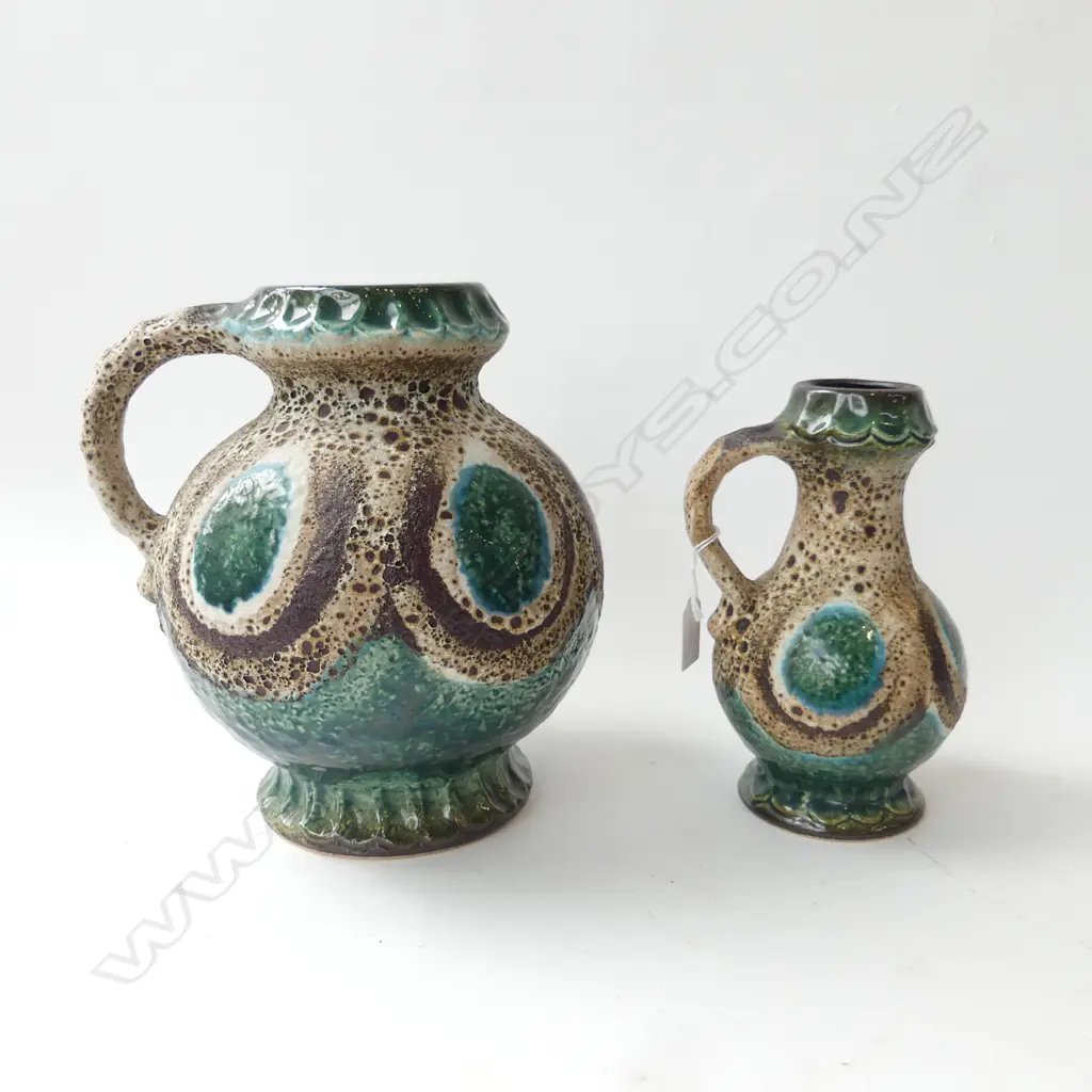 2 RETRO GERMAN VASES H.245mm Image 1++
