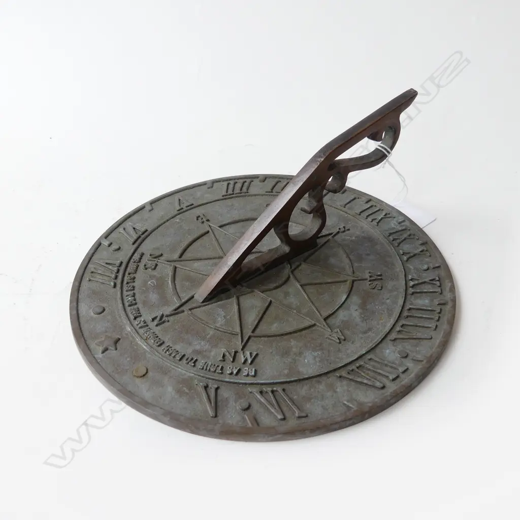 BRONZE SUNDIAL, 225mm dia Image 1++