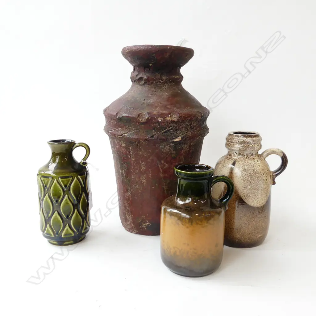 THREE VINTAGE GERMAN VASES & LRG VINTAGE URN H.350mm Image 1++