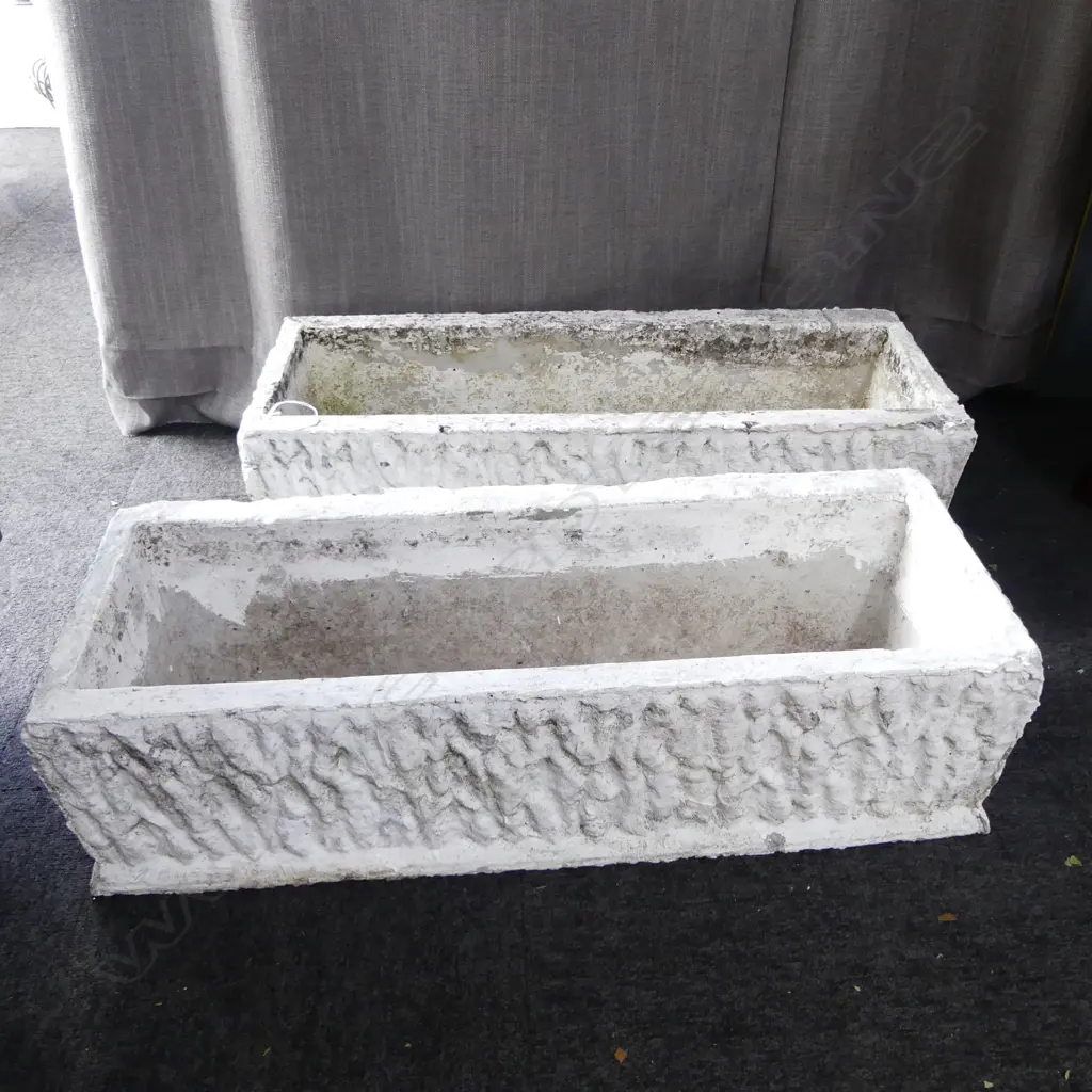 PR WHITE CONCTETE PLANTERS 770x300x325mm Image 1++