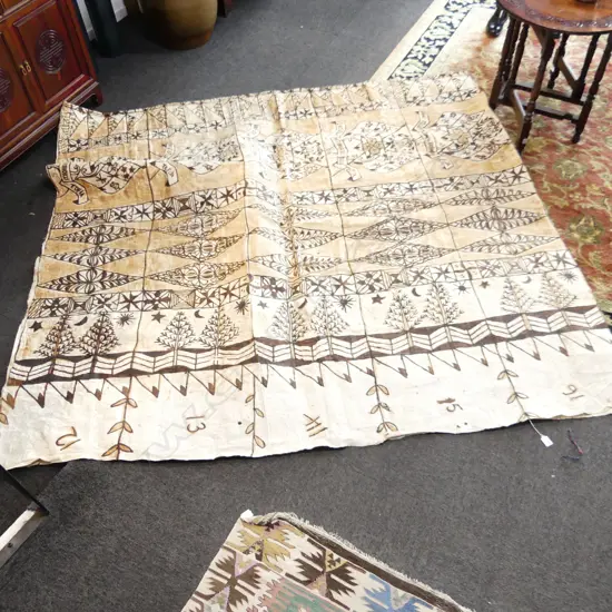 A LARGE TAPA CLOTH 220x4020mm