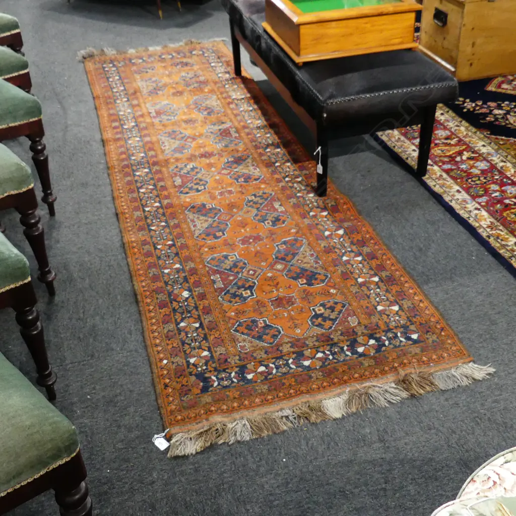 HAND KNOTTED ALL WOOL BALUCHI RUNNER 3000x860mm Image 1++