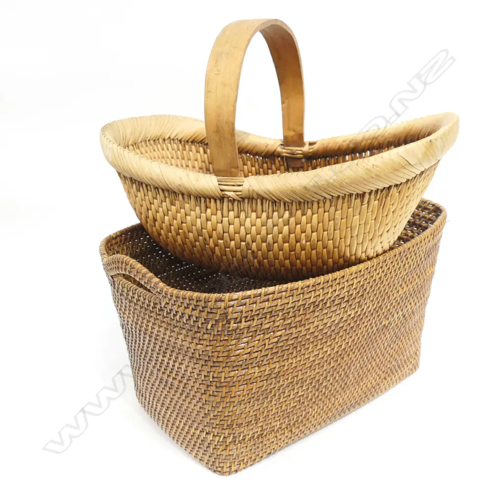 2 WOVEN BASKETS W.525mm Image 1++