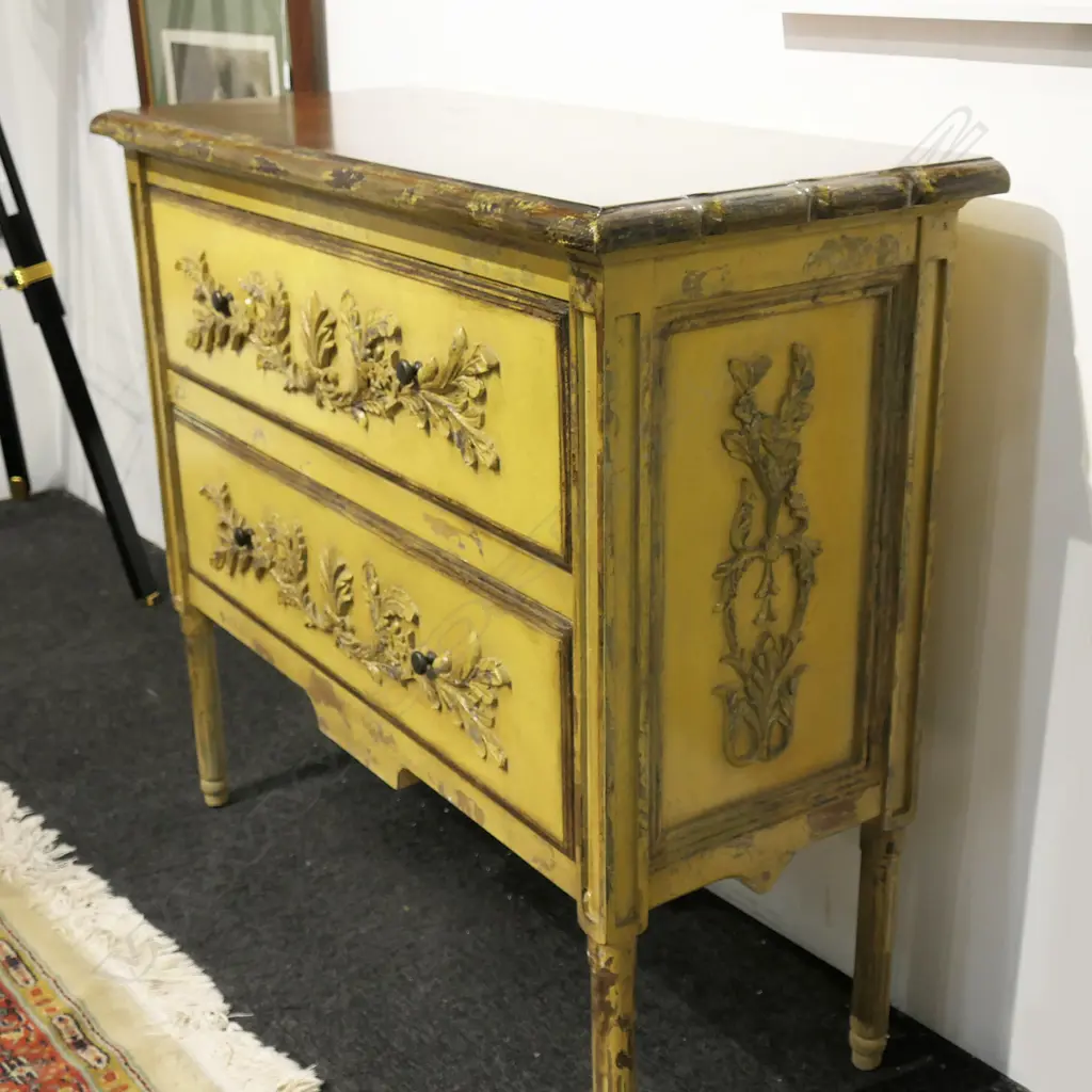 FRENCH STYLE 2 DRAWER CHEST 1015x430x910mm Image 1++
