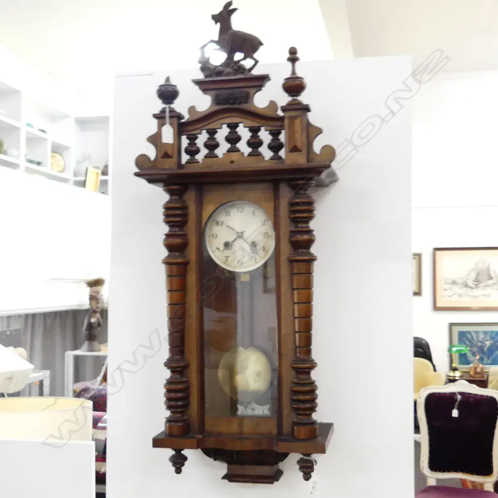 VINTAGE WALL CLOCK, BORER, H1000mm Image 1++