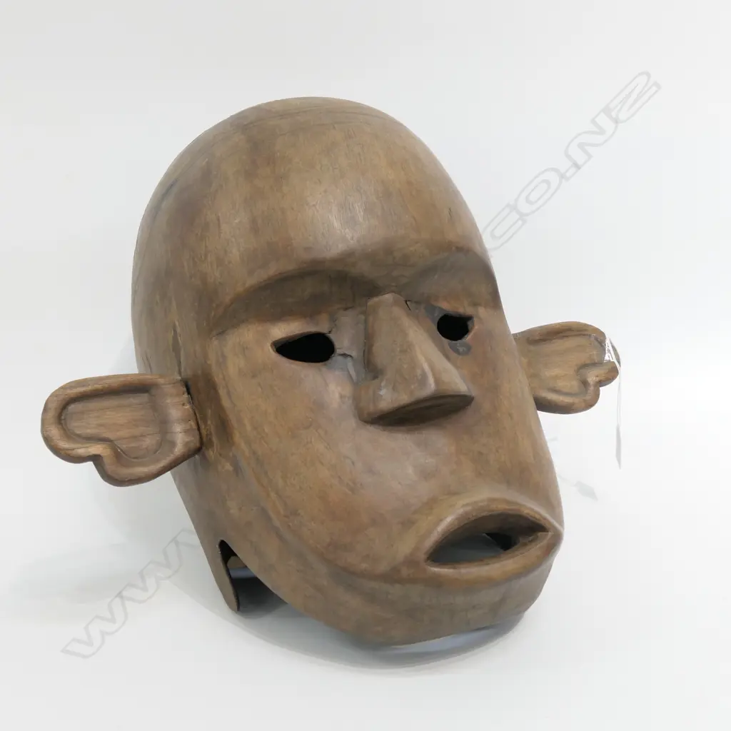 LG CARVED WOODEN TRIBAL MASK H.400mm Image 1++
