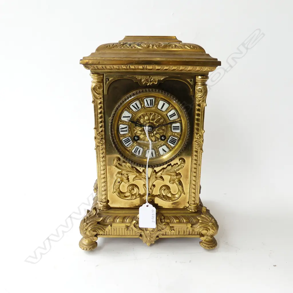 BRASS MANTLE CLOCK H.300mm Image 1++