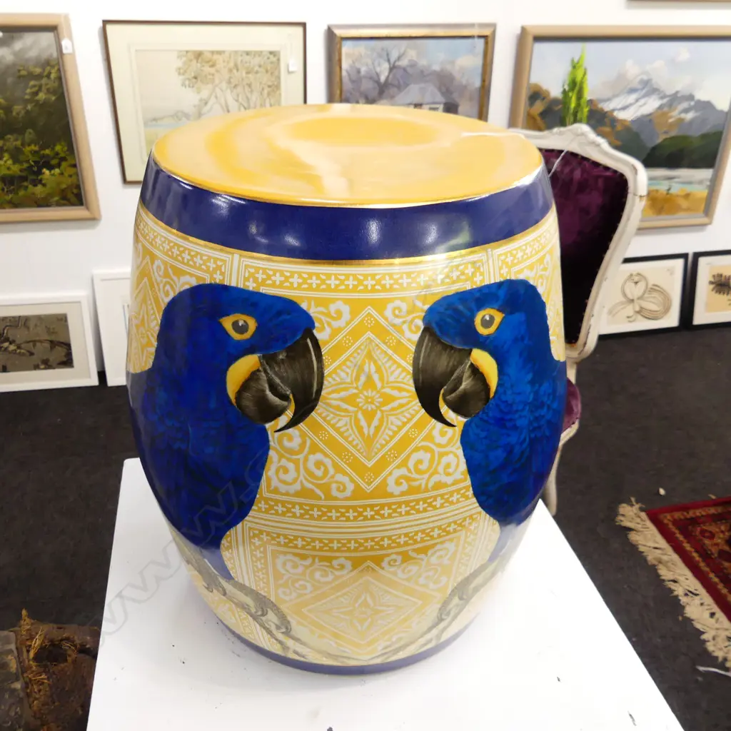 CERAMIC DRUM STOOL, BUG DESIGN BY CAM (CREATIVELY ACTIVE MINDS) H.440mm Image 1++