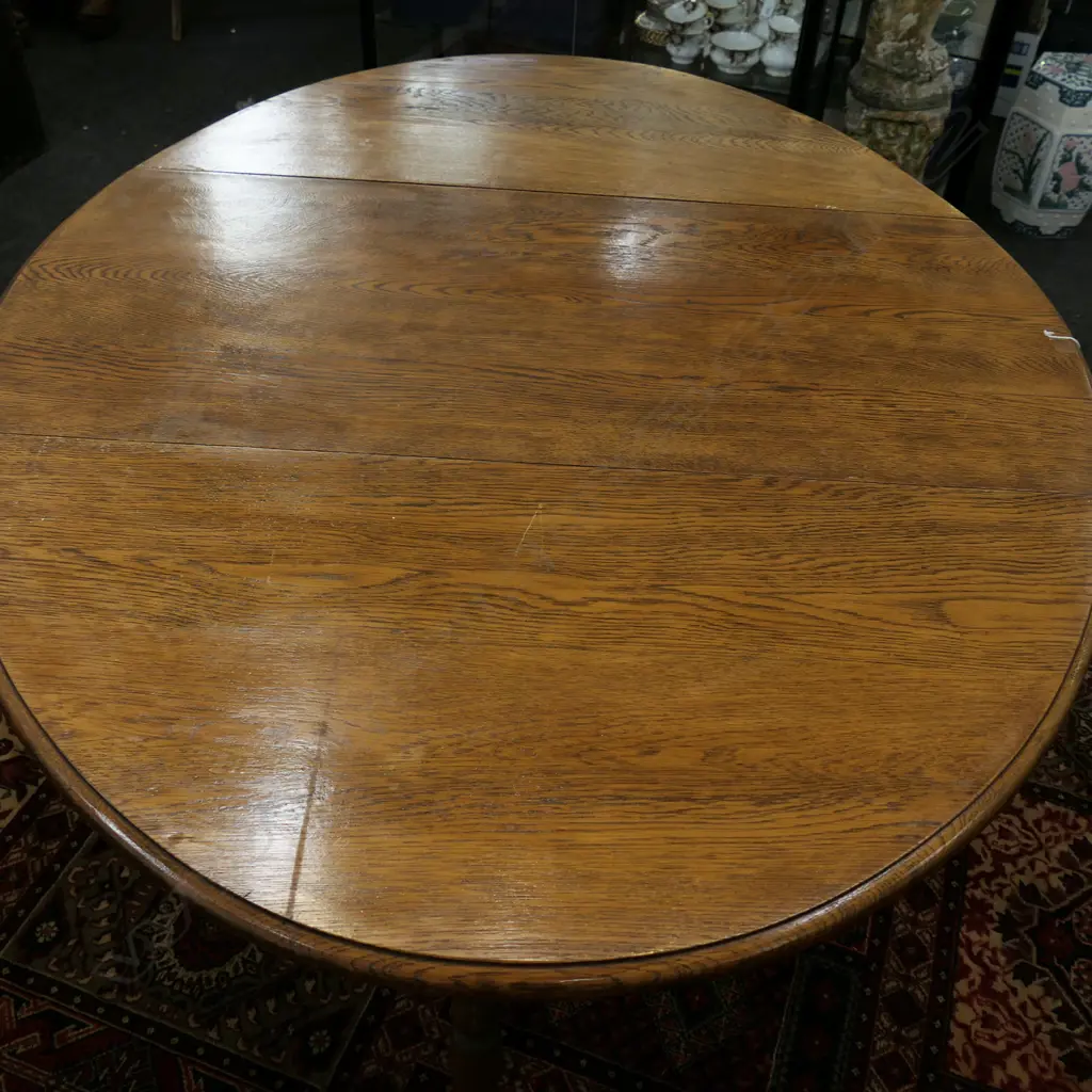 OAK DROP SIDE TABLE 1000x500x750mm Image 1++
