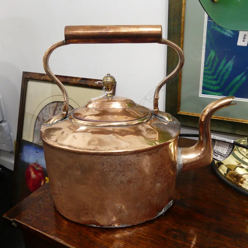 VICTORIAN COPPER KETTLE H.255mm Image 1++