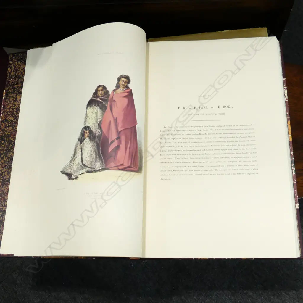 GEORGE FRENCH ANGAS FACSIMILE REPRINT BOOK 'THE NEW ZEALANDERS ILLUSTRATED' LTD ED. 750, PUB.1966, BOXED Image 1++