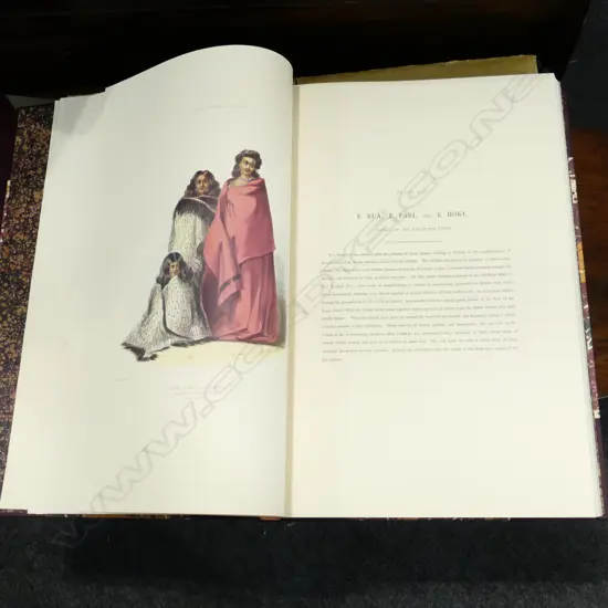GEORGE FRENCH ANGAS FACSIMILE REPRINT BOOK 'THE NEW ZEALANDERS ILLUSTRATED' LTD ED. 750, PUB.1966, BOXED
