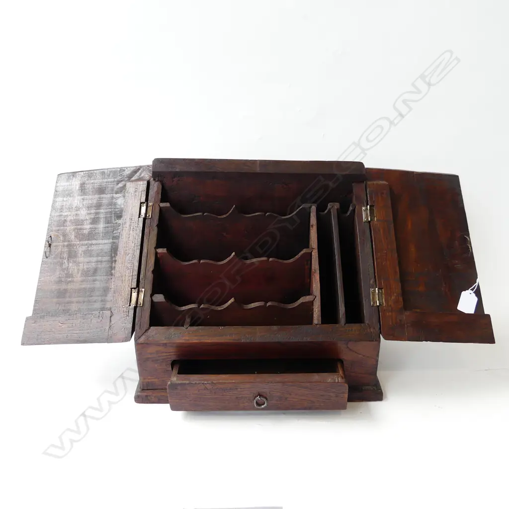 TEAK WRITERS CABINET Image 1++