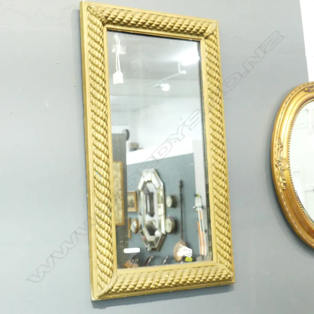 VINTAGE GILT PLASTER MIRROR 880x500mm Image 1++