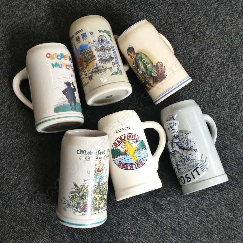6 GERMAN STEINS Image 1++