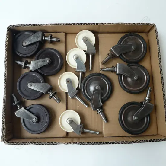 3 SETS OF 4 CASTOR WHEELS