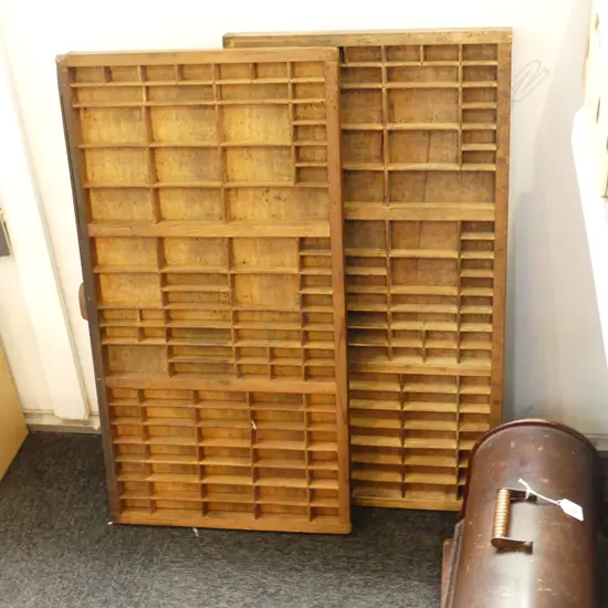2 PRINTER TRAYS, 820 x 425mm
