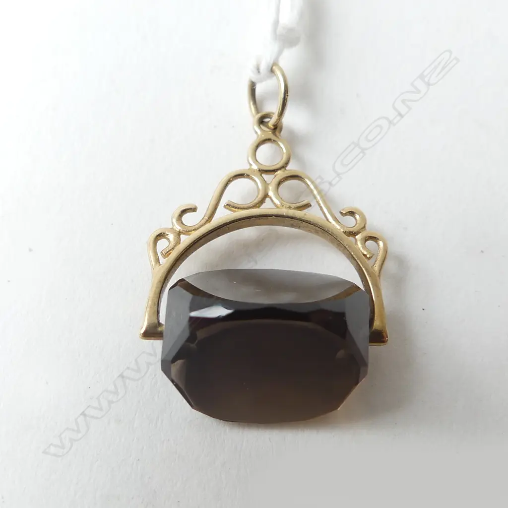 9ct FOB SPINNER, W.18mm, 3.2gms Image 1++