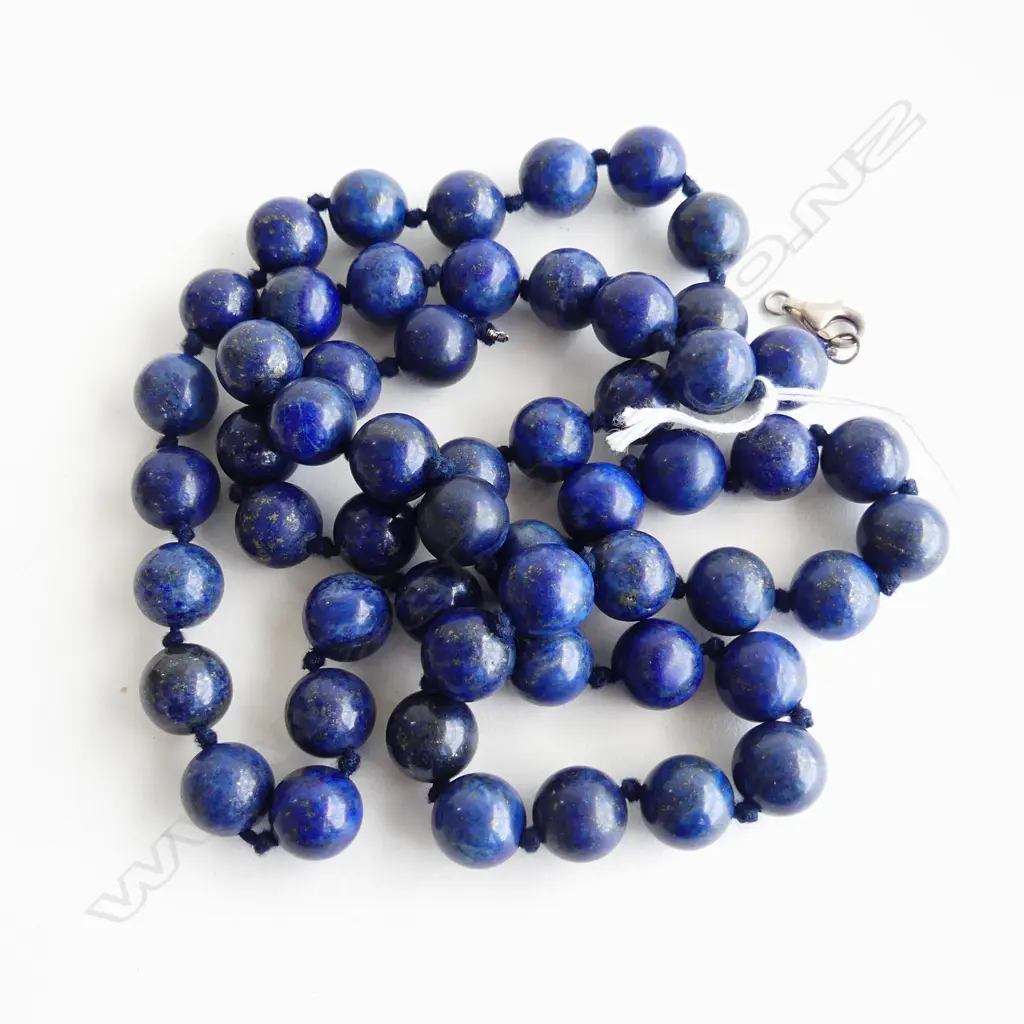 LAPIS BEAD NECKLACE L.850mm Image 1++